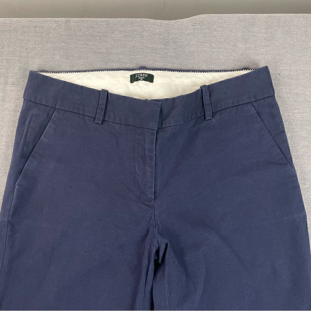 J Crew City Fit Navy Blue Khaki Dress Pants Women’s Size 6S - Picture 2 of 8